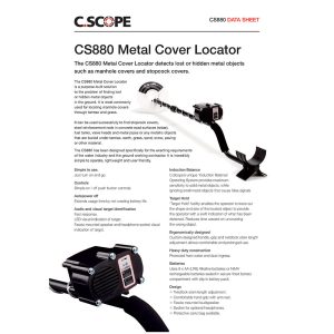 CScope CS-880 Buried Cover Locator Brochure from JB Sales Limited